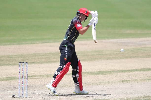 Dewald Brevis, who is often compared to Proteas legend AB Deviliers for similarities in their batting styles, scripted history by scoring 162 runs off just 57 balls. Pic: Getty Images 