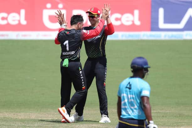 Dewald Brevis's remarkable knock helped him attain multiple records. He attained the huge milestone of scoring the fastest 150 in T20Is. Pic: Getty Images