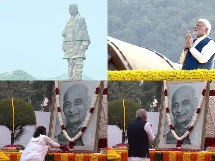 PM Narendra Modi, President Droupadi Murmu, Vice President Jadgeep Dhankhar, Home Minister Amit Shah and other political leaders paid tribute to Sardar Vallabhbhai Patel on his birth anniversary.