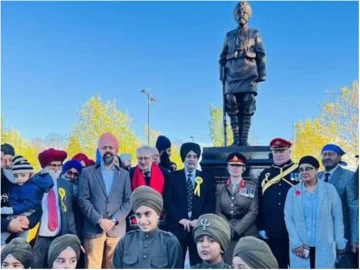 Statue Of Sikh Soldier Unveiled in Victoria Park in United Kingdom Britain ब्रिटेन में सिख सैनिकों को सम्मान देने वाली प्रतिमा का हुआ अनावरण, UK के लिए लड़ी थी लड़ाई