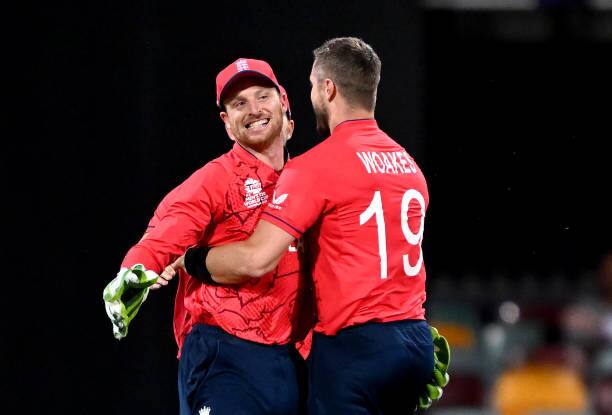 England's seasoned campaigner Jos Buttler played a 47-balls 73 run-knock to help England beat Australia by 20 runs in their T20 World Cup 2022 match at The Gabba in Brisbane. Pic: Getty Images