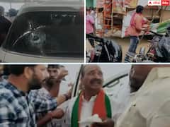 మునుగోడులో ప్రచారం చివరి రోజు ఉద్రిక్తత - ఈటల కాన్వాయ్‌పై రాళ్ల దాడి, పలువురికి గాయాలు !