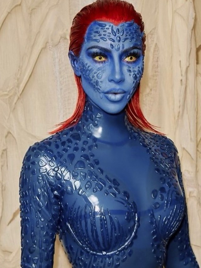 Kim Kardashian Transforms Into An X Men Character For Halloween 9550