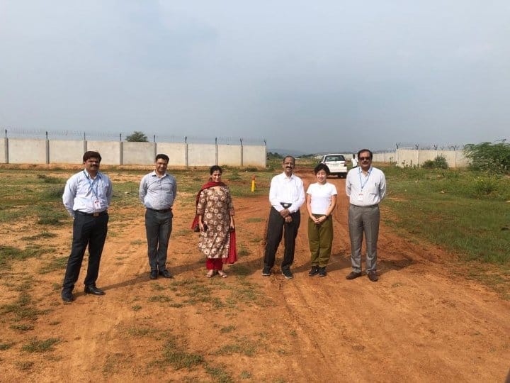 JICA team headed by AIIMS chief inspects Madurai AIIMS premises எய்ம்ஸ் தலைவர் தலைமையில் ஜைக்கா குழுவினர்.. மதுரை எய்ம்ஸ் அமைவிடத்தில் ஆய்வு..