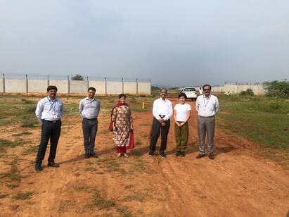 JICA team headed by AIIMS chief inspects Madurai AIIMS premises எய்ம்ஸ் தலைவர் தலைமையில் ஜைக்கா குழுவினர்.. மதுரை எய்ம்ஸ் அமைவிடத்தில் ஆய்வு..