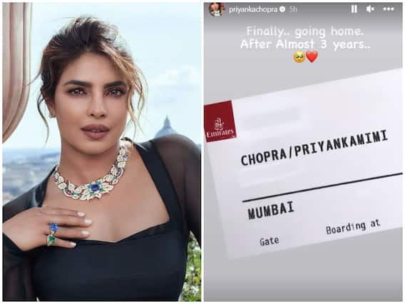 3 साल बाद इंडिया लौटीं 'देसी गर्ल' Priyanka Chopra, मुंबई एयरपोर्ट पर बेहद खुश दिखी एक्ट्रेस, देखें तस्वीरें