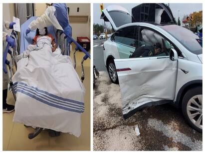 Actress Rambha car accident her daughter admitted to ICU Rambha car accident: நடிகை ரம்பா வந்த கார் பயங்கர விபத்து... தீவிர சிகிச்சையில் குடும்பம்!