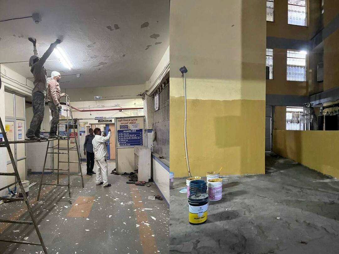 Congress, AAP Allege Morbi Civil Hospital Renovated Ahead Of PM Modi’s Visit Today Renovation At Morbi Hospital Ahead Of PM Modi's Visit After Bridge Collapse Draws Flak From Opposition Congress, AAP Allege Morbi Civil Hospital Renovated Ahead Of PM Modi’s Visit Today