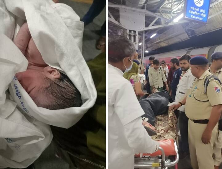 Delivery for children Stop the train at Godhra railway station RPF helped ANN गोधरा रेलवे स्टेशन पर ट्रेन रोककर कराई गई दो बच्चों की डिलीवरी, RPF ने ऐसे की मदद