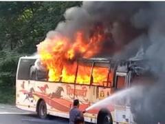 महाराष्ट्र: पुणे के यरवदा में बस में लगी भीषण आग, बाल-बाल बचे 42 यात्री