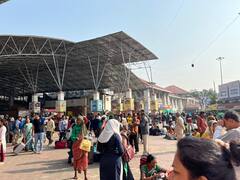 In Pics : दिवाळीच्या सुट्ट्या संपल्या; गावाकडून 'खंडेराव' पुण्यात परतले; पुणे स्टेशनवर तोबा गर्दी
