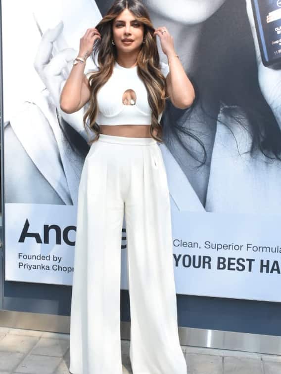 Priyanka Chopra Stuns In White On Mumbai Streets