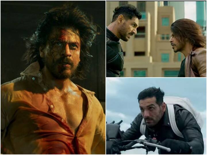 Shah Rukh Khan 57 birthday action packed film Pathaan teaser out Pathaan Teaser Out: 'पठान जिंदा है...' बर्थडे पर Shah Rukh Khan ने रिलीज किया एक्शन पैक्ड टीजर