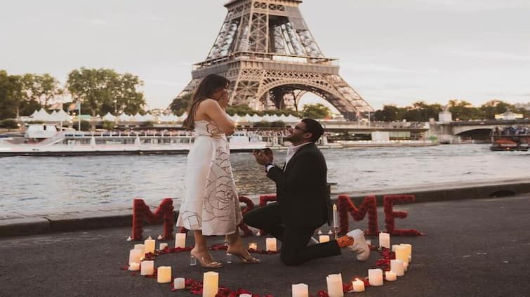 south star hansika motwani s boyfriend proposes her at eiffel tower in most romantic style Hansika Motwani: ਸਾਊਥ ਸਟਾਰ ਹੰਸਿਕਾ ਮੋਟਵਾਨੀ ਨੂੰ ਪ੍ਰੇਮੀ ਨੇ ਰੋਮਾਂਟਿਕ ਅੰਦਾਜ਼ `ਚ ਕੀਤਾ ਪ੍ਰਪੋਜ਼, ਤਸਵੀਰਾਂ ਵਾਇਰਲ