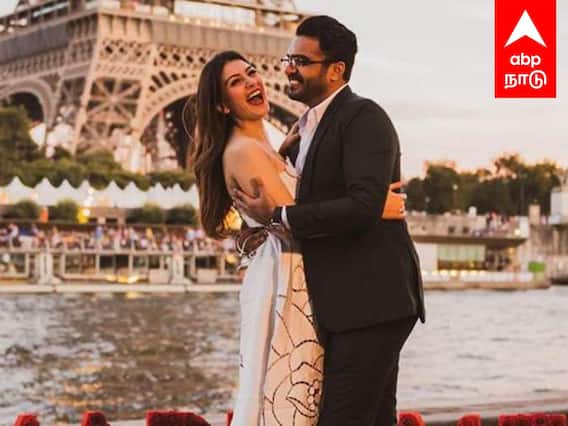 Hansika gets Engaged : ”லோலிட்டா ஹா லோலிட்டா” ஈபிள் டவரில் Proposal..ஹன்சிகாவின் காதல் போட்டோ