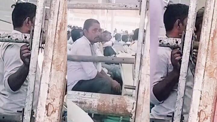 Gujarat Election 2022 : Tharad police detain youngster he found in viral video during PM Modi rally in Banaskantha Gujarat Election : થરાદમાં પ્રધાનમંત્રીના કાર્યક્રમ દરમિયાન મંડપનો નટ બોલ્ટ ખોલતા યુવકની અટકાયત