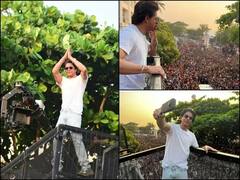 'મન્નત'ની બહાર હાથ ફેલાવી.... માથું ઝૂકાવીને Shah Rukh Khanને આ રીતે ફેન્સનો આભાર માન્યો, જુઓ Photos