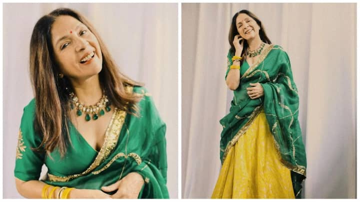 Neena Gupta Latest Photos: બૉલીવુડમા દિગ્ગજ એક્ટ્રેસ નીના ગુપ્તા ફરી એકવાર પોતાની વધતી ઉંમરની સાથે ચર્ચામાં આવી છે,