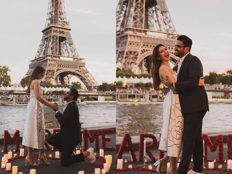 Hansika Motwani to get married soon Read all details of her romantic Paris proposal here ఈఫిల్ టవర్ ముందు రొమాంటిక్ ప్రపోజల్, అతడే వరుడు -  పెళ్లిపై క్లారిటీ ఇచ్చిన హన్సిక