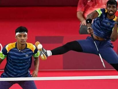 Hilo Open Badminton Rangi reddy-Chirag Shetty in quarterfinals Badminton: ஹைலோ ஓபன் பேட்மின்டன்: காலிறுதியில் ரங்கிரெட்டி - சிராக் ஷெட்டி இணை 