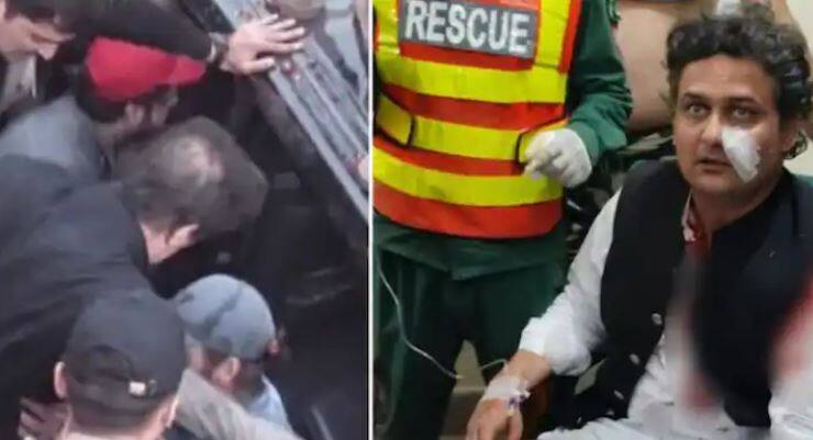 one dead many injured praypti posts video of senator faisal javed after attack Imran Khan Rally Firing: 'ਦੁਆ ਕਰੋ', ਇਮਰਾਨ ਖ਼ਾਨ ਦੇ ਖ਼ਾਸ ਦੋਸਤ ਫੈਜ਼ਲ ਜਾਵੇਦ ਦੀ ਖੂਨ ਨਾਲ ਲੱਥਪੱਥ ਵੀਡੀਓ ਆਈ ਸਾਹਮਣੇ