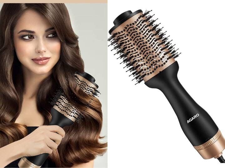 Amazon Deal On Electric Hair Dryer Brush AGARO Electric Under 1000 How To Dry Hair At Home अब आसानी से सेलेब्रिटी जैसा हेयर स्टाइल बनाएं घर पर, अमेजन से खरीदें ये इलेक्ट्रिक हेयर ड्रायर ब्रश
