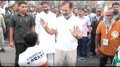 Rahul Gandhi Corrects Child's Karate Techniques During His Bharat Jodo Yatra — See Pics