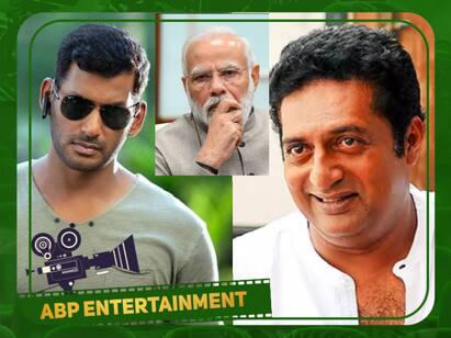 Actor prakash raj criticized Vishal tweet for praise pm modi Actor Prakashraj:  பிரதமர் மோடியை பாராட்டிய விஷால்...நக்கல் செய்த பிரகாஷ்ராஜ்..வைரலாகும் ட்வீட்
