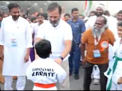 Rahul Gandhi Corrects Child's Karate Techniques During His Bharat Jodo Yatra — See Pics