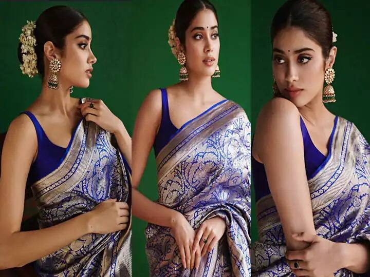 Janhvi Kapoor Saree Look: જ્હાન્વી કપૂરની ફિલ્મ 'મિલી' 4 નવેમ્બરે રિલીઝ થઇ રહી છે. આ ફિલ્મનુ આજકાલ એક્ટ્રેસ જોરદાર પ્રમૉશન કરી રહી છે.