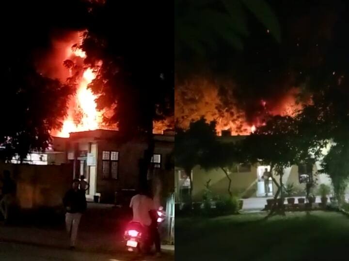 Bhilwara fire broke out in police station due crackers seized bikes and documents fired ann Bhilwara News: पटाखे जलाने से पुलिस थाने में लगी आग, 50 से ज्यादा जब्त बाइक और दस्तावेज खाक