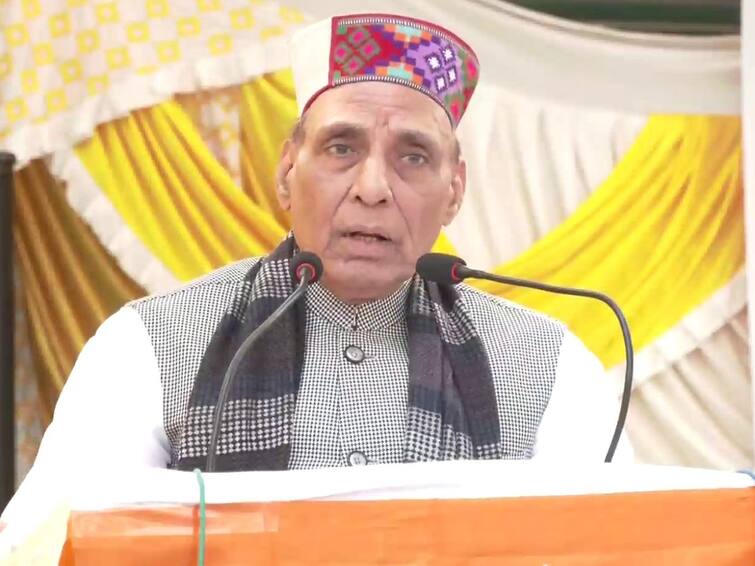 Himachal Pradesh Election Rajnath Singh Responds People Rally Want PoK viral video Defence Minister solan india pakistan Himachal Election: Rajnath Singh Responds After People In Rally Say They 'Want PoK'. WATCH