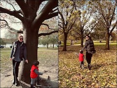 Kareena kapoor enjoying with Jeh: લંડનમાં શૂટિંગ દરમિયાન બ્રેક મળતાં જેહ સાથે મસ્તી કરતી જોવા મળી કરીના, જુઓ તસવીરો