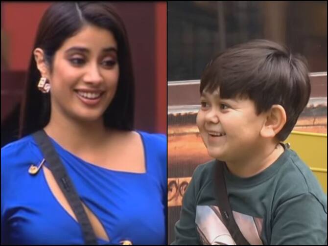 Mili Fame Janhvi Kapoor Flirts With Contestant Abdu Rozik In Bigg Boss 16 | Bigg Boss 16: 19 साल के अब्दू पर दिल हारीं Janhvi Kapoor, सबके सामने दे डाला फोन नंबर