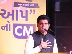 Gujarat AAP CM Candidate: सीएम उम्मीदवार बनाए जाने पर भावुक हुए इसुदान गढ़वी की आंखों में आए आंसू, देखें तस्वीरें