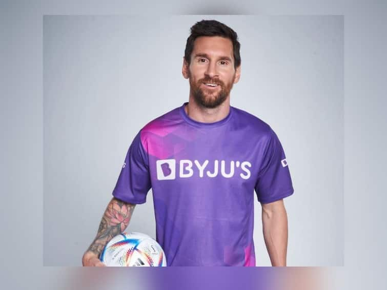 BYJU's unveils Lionel Messi as its Global Brand Ambassador for its social initiative, Education for All Lionel Messi - BYJU's :  स्टार फुटबॉलर मेस्सी भारतीय कंपनी Byju's चा ग्लोबल अॅम्बेसिडर