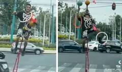 Viral Video: ਇੱਕ ਪਹੀਏ ਵਾਲੇ ਸਾਈਕਲ 'ਤੇ ਵਿਅਕਤੀ ਨੇ ਦਿਖਾਇਆ ਸ਼ਾਨਦਾਰ ਸਟੰਟ, ਹੈਰਾਨ ਰਹਿ ਗਏ ਰਾਹਗੀਰ