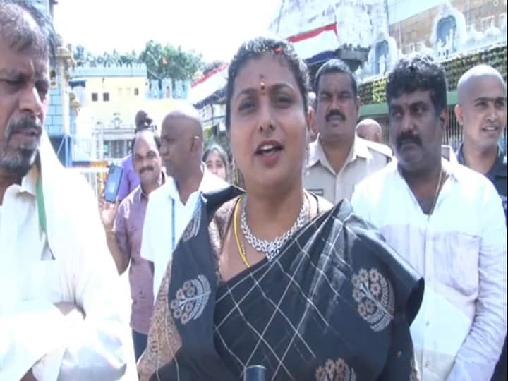 Tirumala Minsiter Roja fires on Chandrababu Pawan Kalyan ippatam issue DNN Minister Rk Roja : వైసీపీ ప్రభుత్వ అభివృద్ధిపై డిబేట్ కు రెడీ, ప్రతిపక్షాలకు మంత్రి రోజా సవాల్