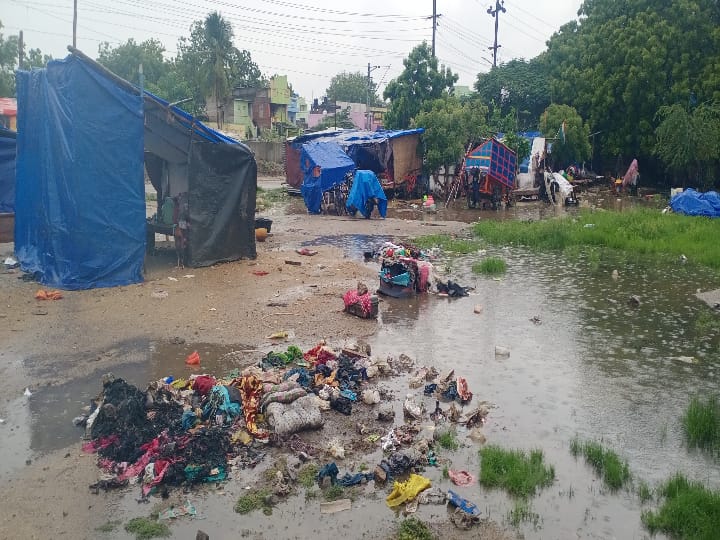 மழை நீருக்குள் மிதக்கும் நரிக்குறவர்கள் குடியிருப்பு - தொடரும் பரிதாப நிலை