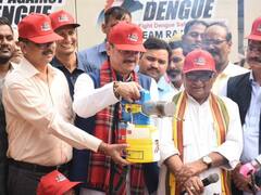 सरोजनीनगर में विधायक राजेश्वर सिंह ने शुरू किया डेंगू रोधी अभियान, बांटी फॉगिंग मशीनें