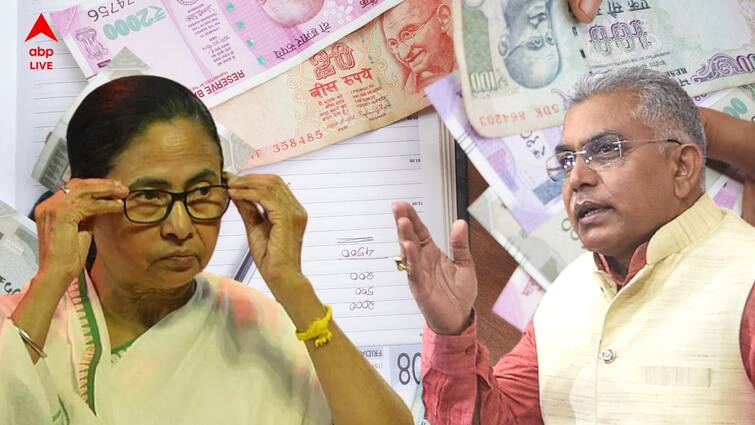 Dilip ghosh attack tmc leaders on state government's affidavit in DA case Dilip Ghosh: 'টাকা যাচ্ছে কোথায়? নেতাদের পেটে?' ডিএ মামলায় রাজ্য সরকারের হলফনামা প্রসঙ্গে খোঁচা দিলীপের