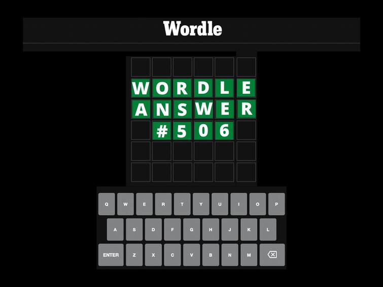 Wordle 506 Answer Today November 7 Wordle Solution Puzzle Hints Wordle 506 Answer, November 7: Check Out Hints And Clues To Solve Today's Wordle Puzzle