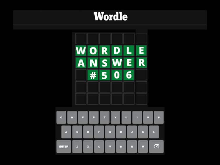 Wordle 506 Answer Today November 7 Wordle Solution Puzzle Hints