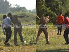 PHOTO : औरंगाबादेत बैलगाडा शर्यतीवेळी पोलिसांचा सौम्य लाठीचार्ज