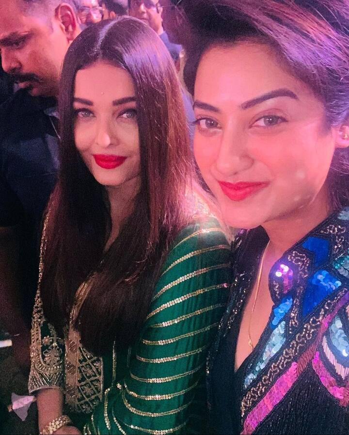 Aishwarya looks regal in green. The actress returned to the sliver screen after four years through 'Ponniyin Selvan: 1' . (Image: Twitter)