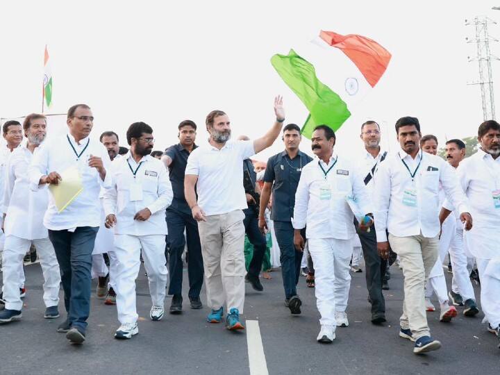 Rahul Gandhi congress Bharat Jodo Yatra Maharashtra Nanded ashok chavan balasaheb thorat nana patole latest marathi news Bharat Jodo Yatra :  मशाल हाती घेऊन आज राहुल गांधींची महाराष्ट्रात एन्ट्री, 14 दिवस राज्यात 'भारत जोडो' 