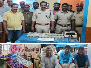 புதுச்சேரியில் 500 கிலோ போதைப்பொருட்கள்  - ரூ.25 லட்சம் ரொக்கத்துடன் 5 பேர் கைது