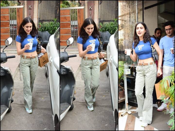 Sara Ali Khan Photos: बॉलीवुड अभिनेत्री सारा अली खान हाल ही में स्पॉट हुई हैं, जहां वो नजरे झुकाए और हल्की सी स्माइल में बेहद ही खूबसूरत दिखीं.