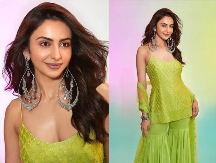 ਰਕੁਲ ਪ੍ਰੀਤ ਸਿੰਘ ਦੀ ਪੰਜਾਬੀ ਬਬਲੀ ਲੁੱਕ ਨੂੰ ਪ੍ਰਸ਼ੰਸਕਾਂ ਵੱਲੋਂ ਕਾਫੀ ਪਸੰਦ ਕੀਤਾ ਜਾ ਰਿਹਾ ਹੈ। ਉਨ੍ਹਾਂ ਕੋਲ ਹਰ ਮੌਕੇ ਲਈ ਪਹਿਰਾਵੇ ਹਨ, ਹਾਲ ਹੀ 'ਚ ਬਾਲੀਵੁੱਡ 'ਚ ਦੀਵਾਲੀ ਪਾਰਟੀ ਦੇ ਮੌਕੇ 'ਤੇ ਅਦਾਕਾਰਾ ਦਾ ਐਥਨਿਕ ਅਤੇ ਗਲੈਮਰਸ ਲੁੱਕ ਸਾਹਮਣੇ ਆਇਆ ਸੀ।