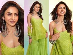 Rakul Preetના ગ્રીન કપડાંની સાથે મોટી ઈયરરિંગ્સ પણ બની ચર્ચાનું કેન્દ્ર, જાણો કેટલી છે કિંમત